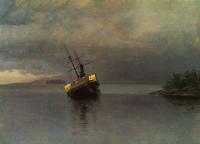 Bierstadt, Albert - Wreck of the Ancon in Loring Bay, Alaska